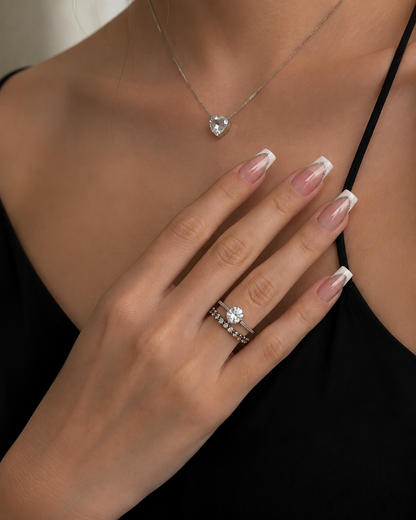 Short Square French Tip Press-On Nails