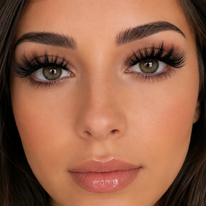 Natural Wispy Faux Mink Cat Eye Lashes – 20 Pairs, Soft & Reusable
