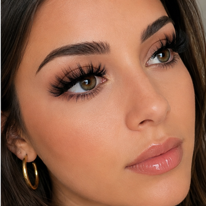 Natural Wispy Faux Mink Cat Eye Lashes – 20 Pairs, Soft & Reusable