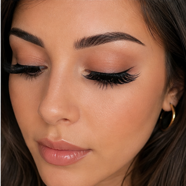 Natural Wispy Faux Mink Cat Eye Lashes – 20 Pairs, Soft & Reusable